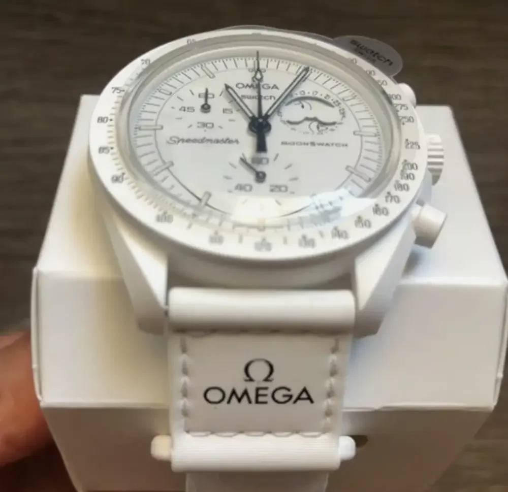Swatch x Omega Snoopy Moonswatch Mission To The Moonphase - Full Moon (White)